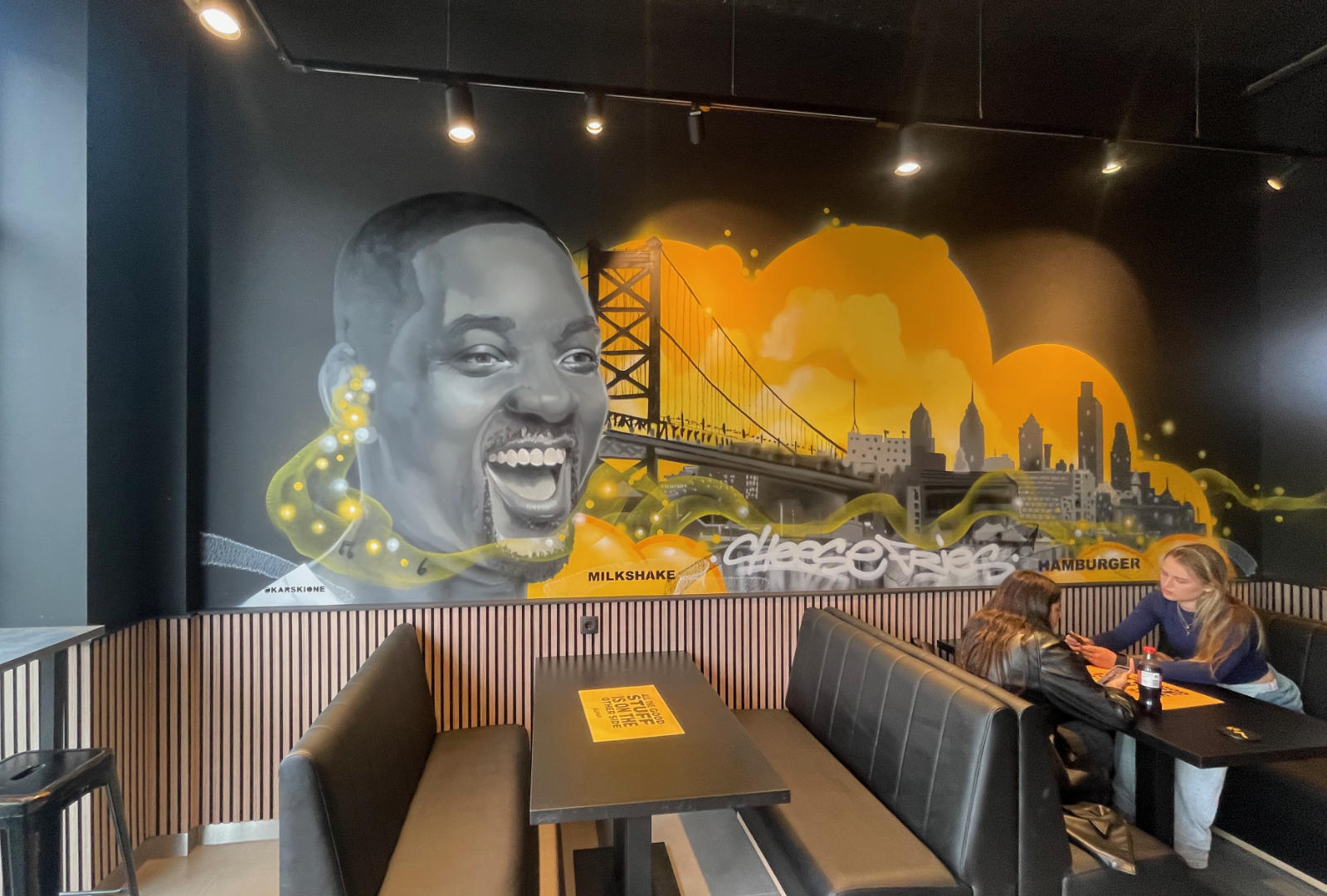 Fat Phills Muurschildering Will Smith Almere