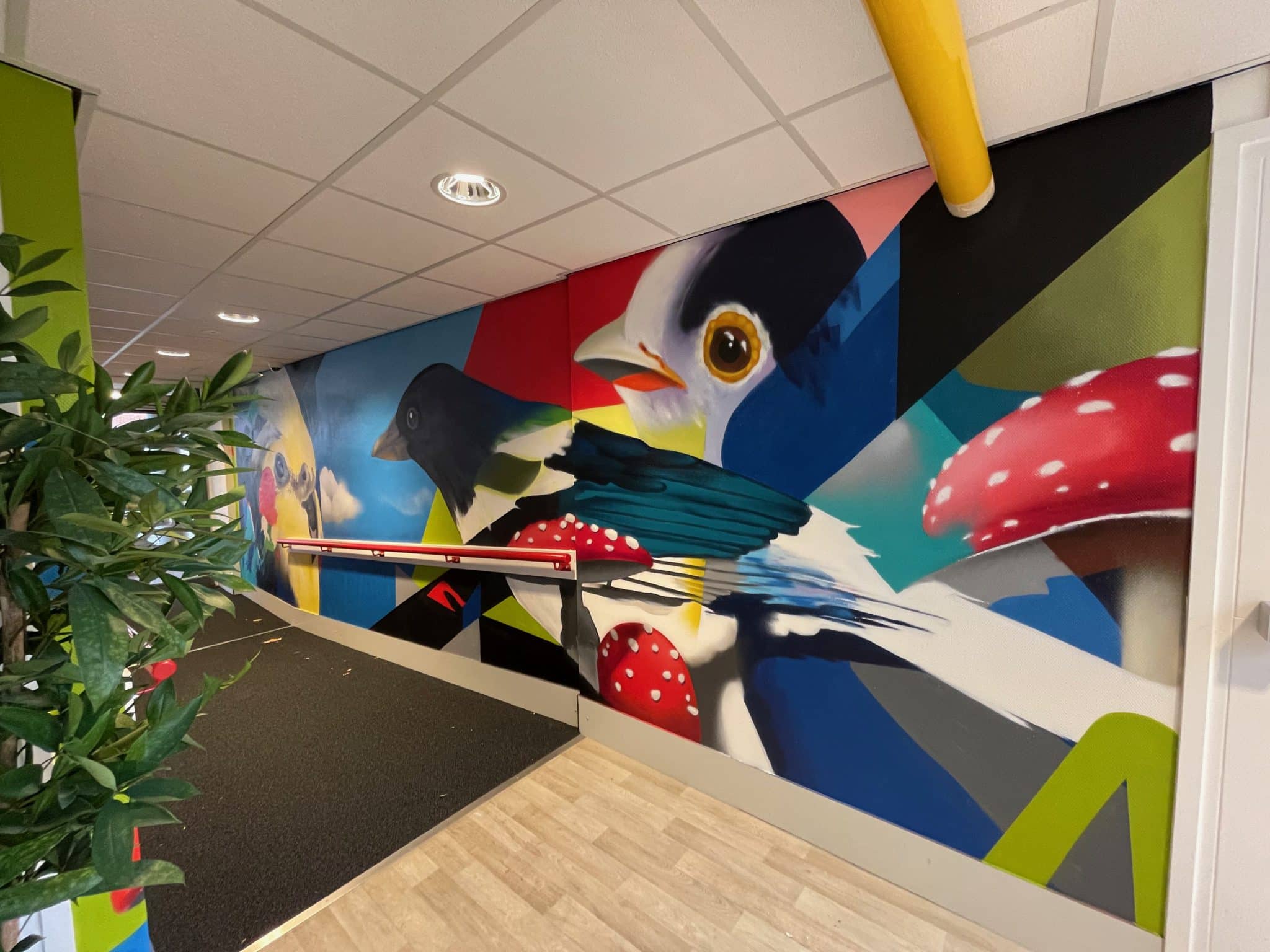 Graffiti Muurschildering Leiden Final