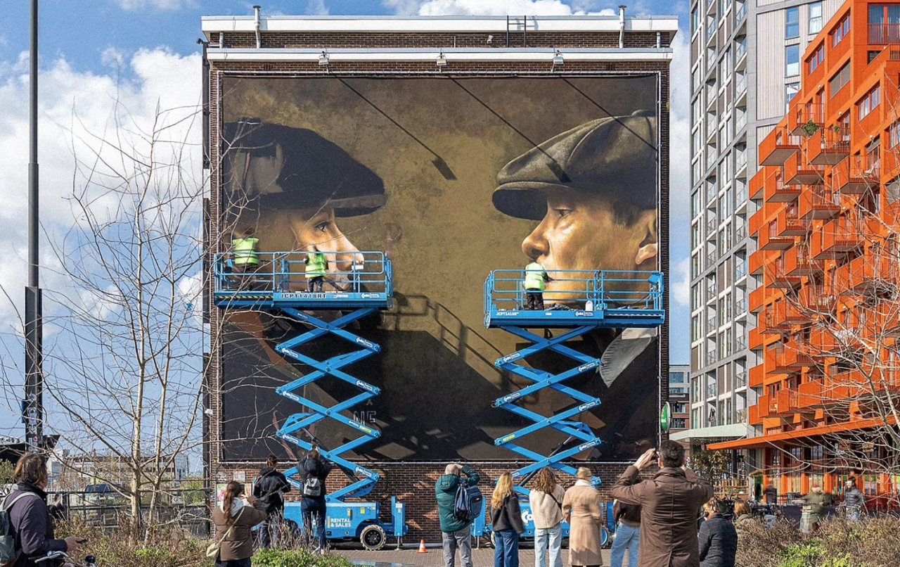 mural advertising NDSM Amsterdam