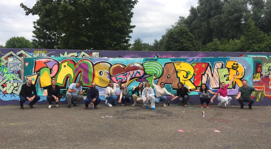 Kinderfeestje grafitie