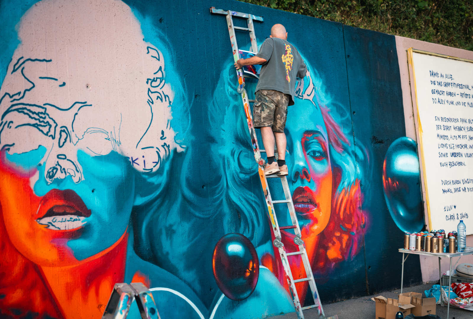 Mosbach Festival mural gefotografeerd door Gelhardt