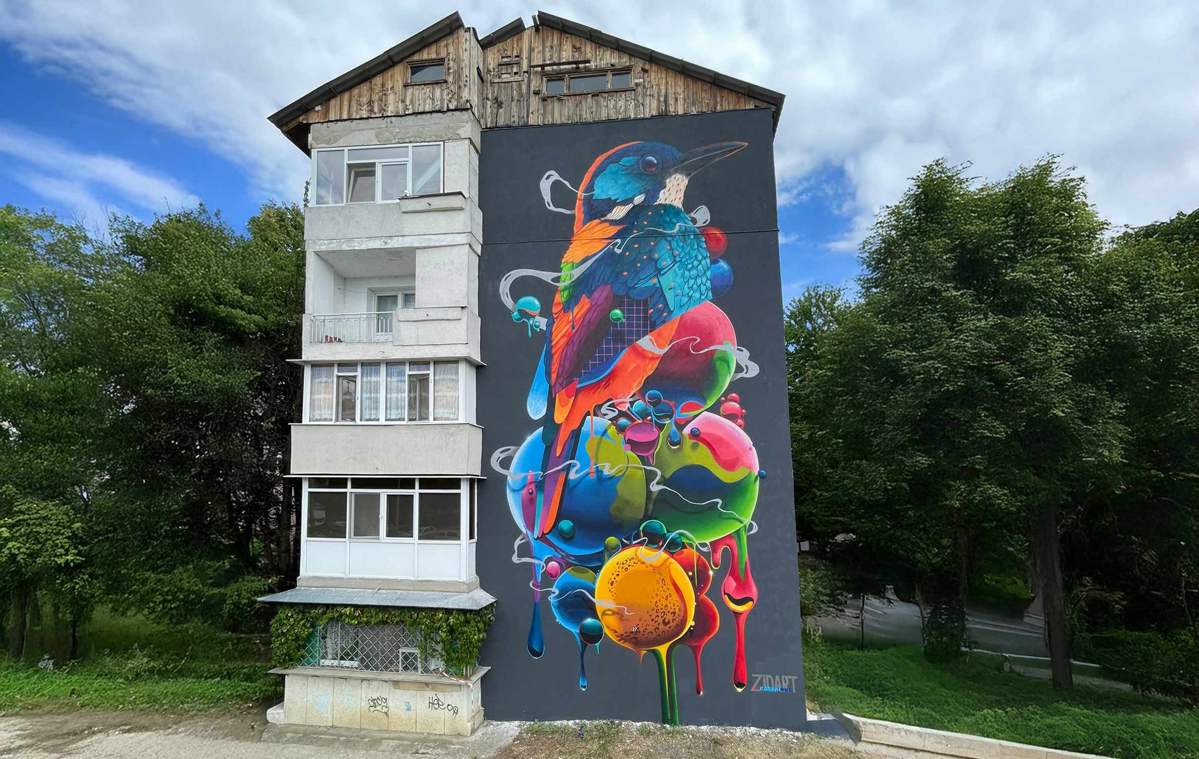 Mural Romania Bacau Zid Festival
