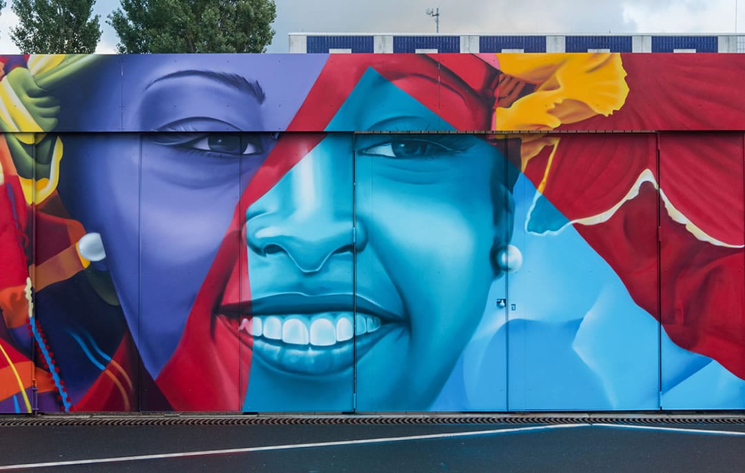 Muurschilderingen foodstrip bedrijven