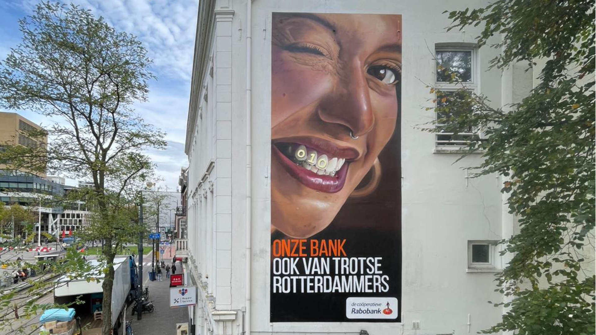 Rabobank Mural Kruiskade Rotterdam