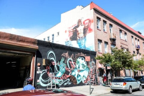 Straat art in de geto