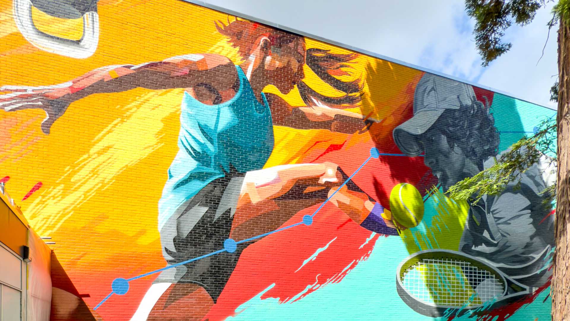Uilenstede Mural VU Amsterdam volledige mural close up