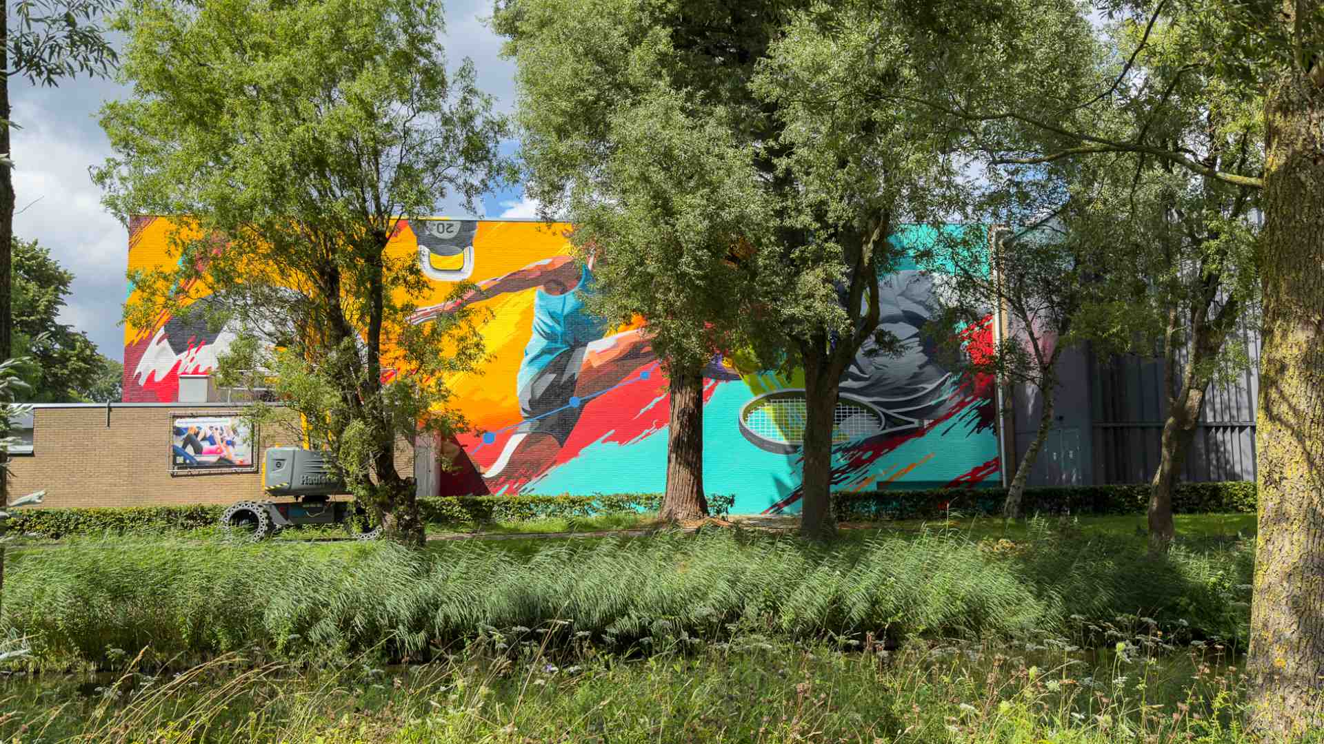Uilenstede Mural VU Amsterdam volledige mural