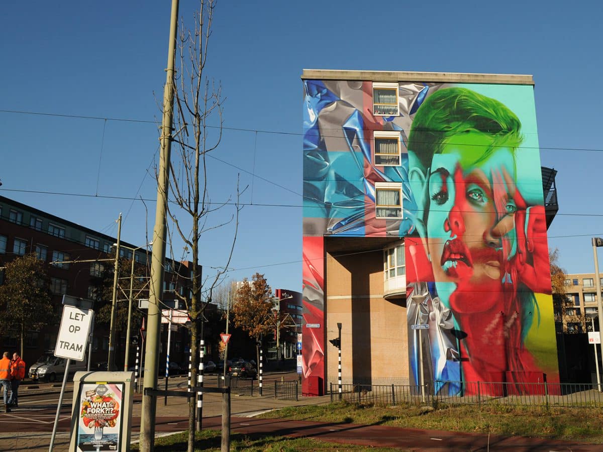 Muurschildering Den Haag