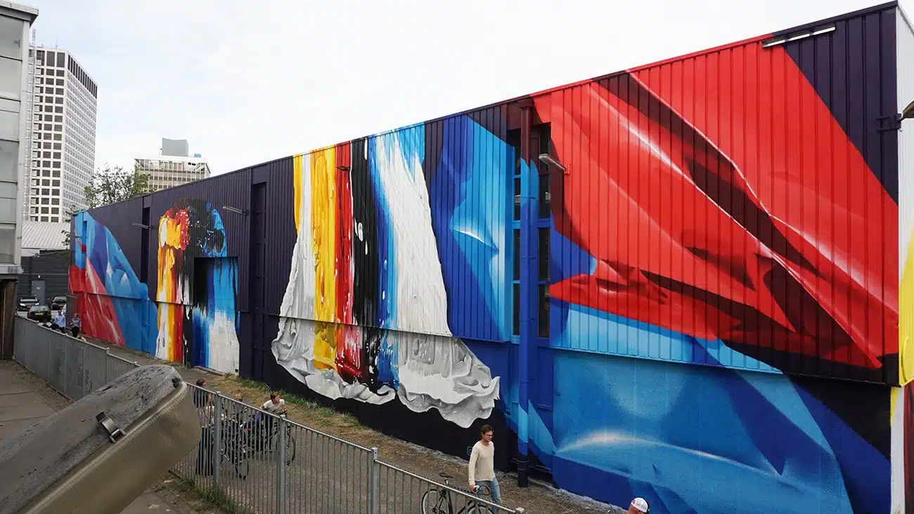 Muurschildering graffiti Rotterdam