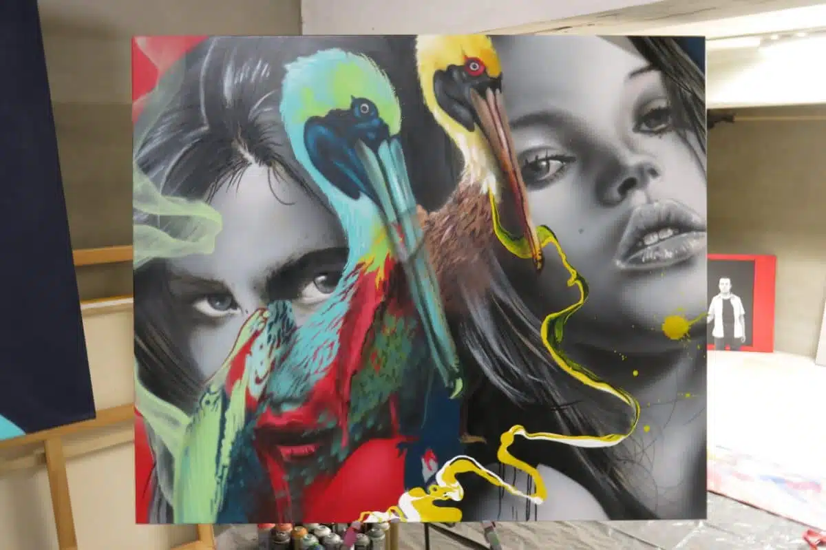 Graffiti portret Canvas Karski
