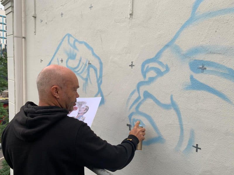 Graffiti kunstenaar Karski