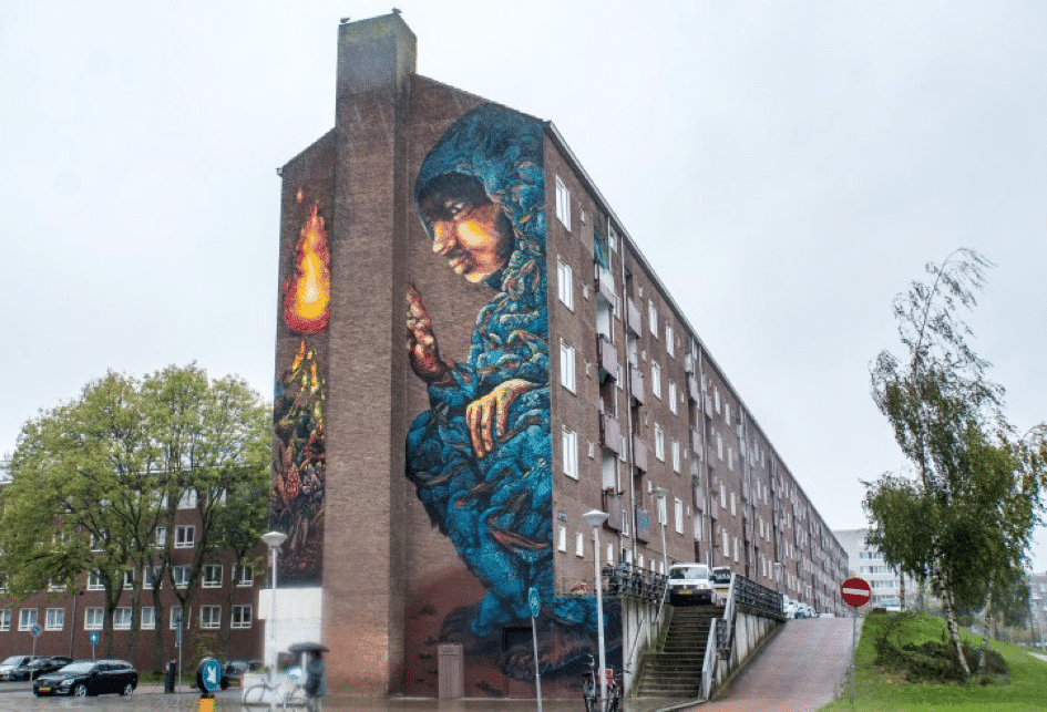 graffiti muurschildering amsterdam
