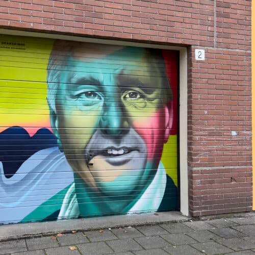 muurschildering johan cruyff amsterdam karski