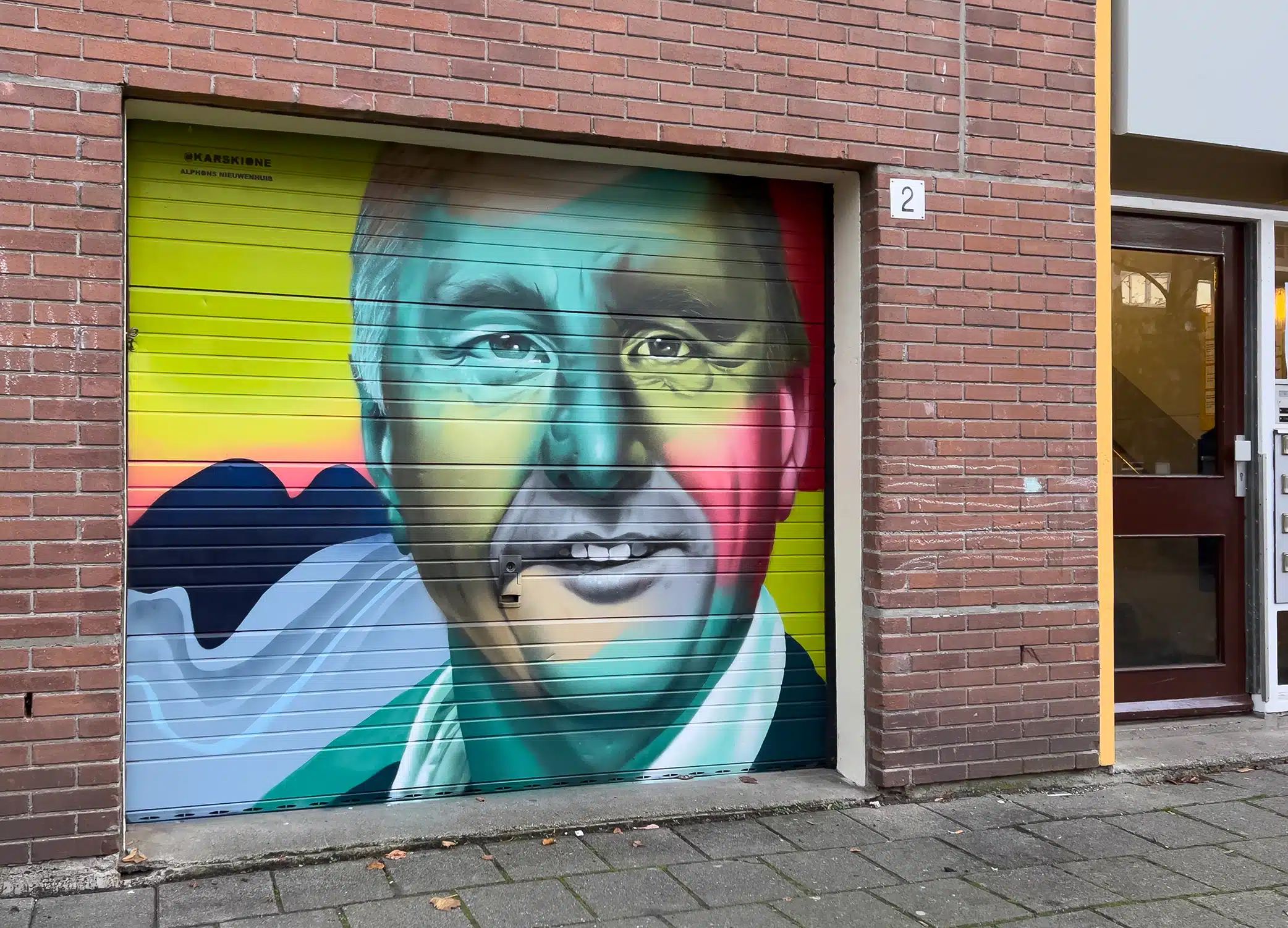 muurschildering johan cruyff amsterdam karski